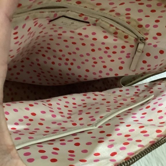 Kate Spade cream Large Dome Satchel shoulder purse - Picture 10 of 12